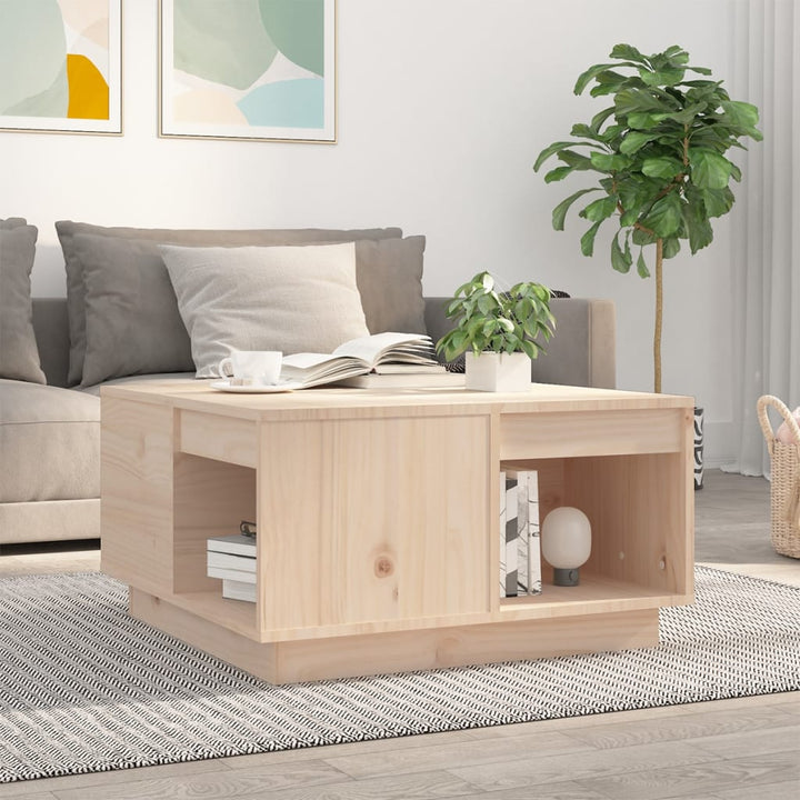 Soffbord 80X81X36,5 Cm Massivt Furu