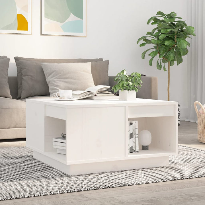 Soffbord 80X81X36,5 Cm Massivt Furu