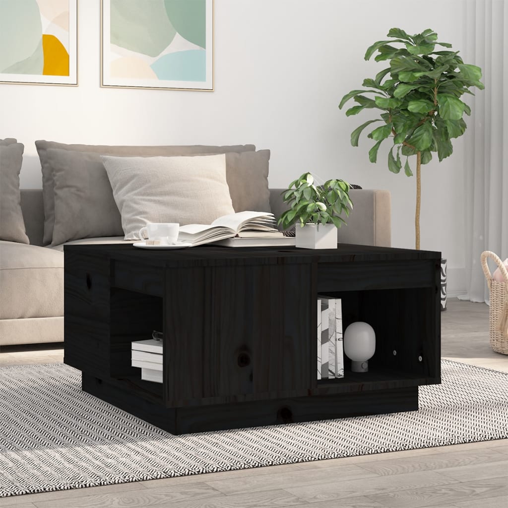 Soffbord 80X81X36,5 Cm Massivt Furu