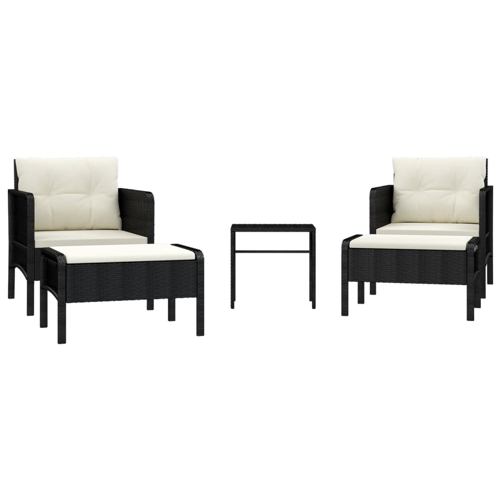 Loungegrupp Med Dynor 5 Delar Konstrotting