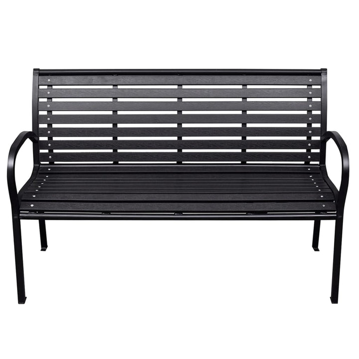 Trädgårdsbänk 116 Cm Stål Och Wpc
