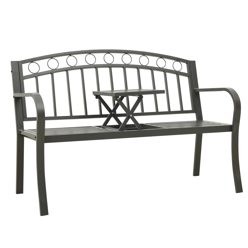 Trädgårdsbänk 120 Cm Stål