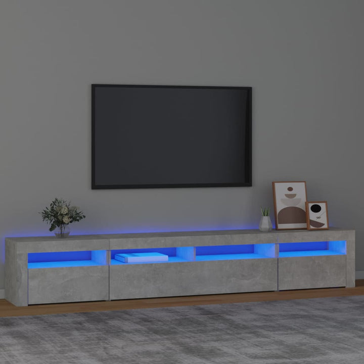 Tv-Bänk Med Led-Belysning 180X35X40 Cm
