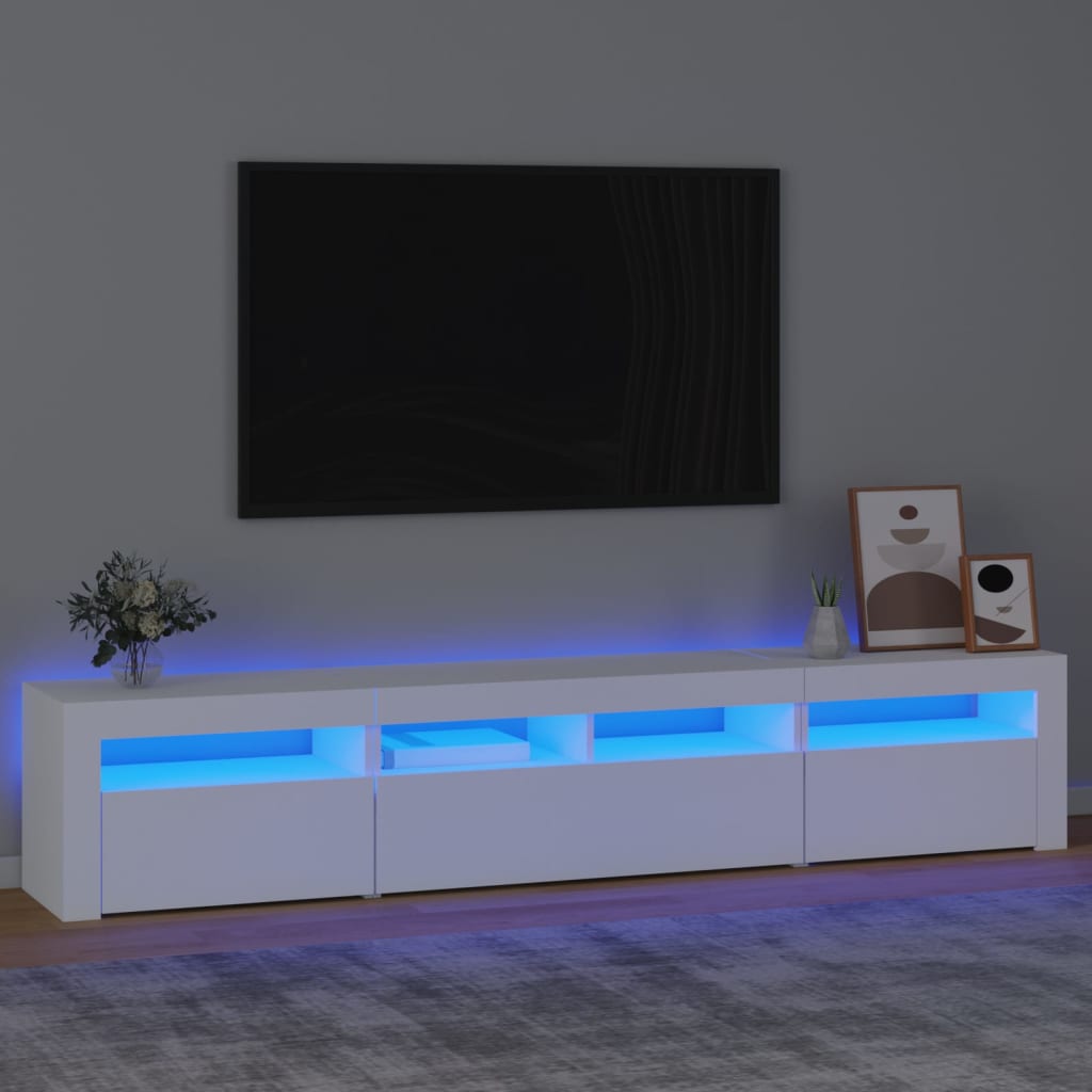 Tv-Bänk Med Led-Belysning 180X35X40 Cm