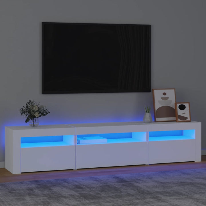 Tv-Bänk Med Led-Belysning 180X35X40 Cm