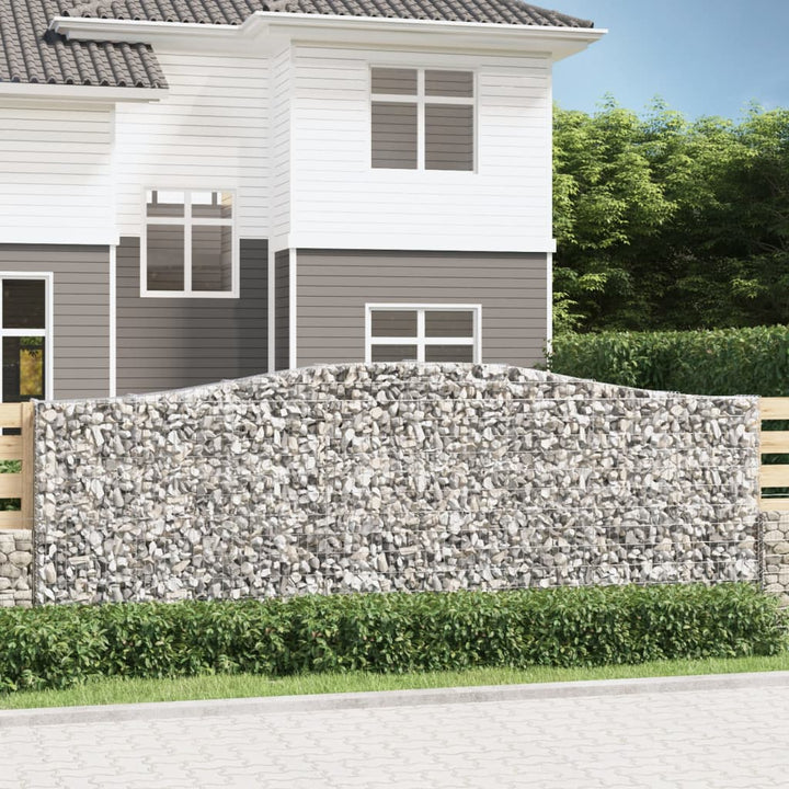 Gabioner Bågformade 3 St Galvaniserat Järn