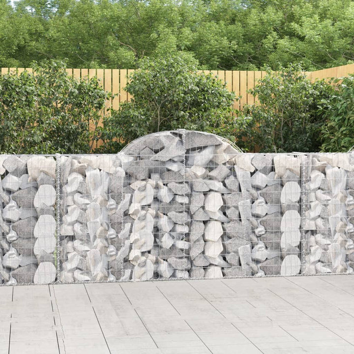Gabioner Bågformade 5 St Galvaniserat Järn