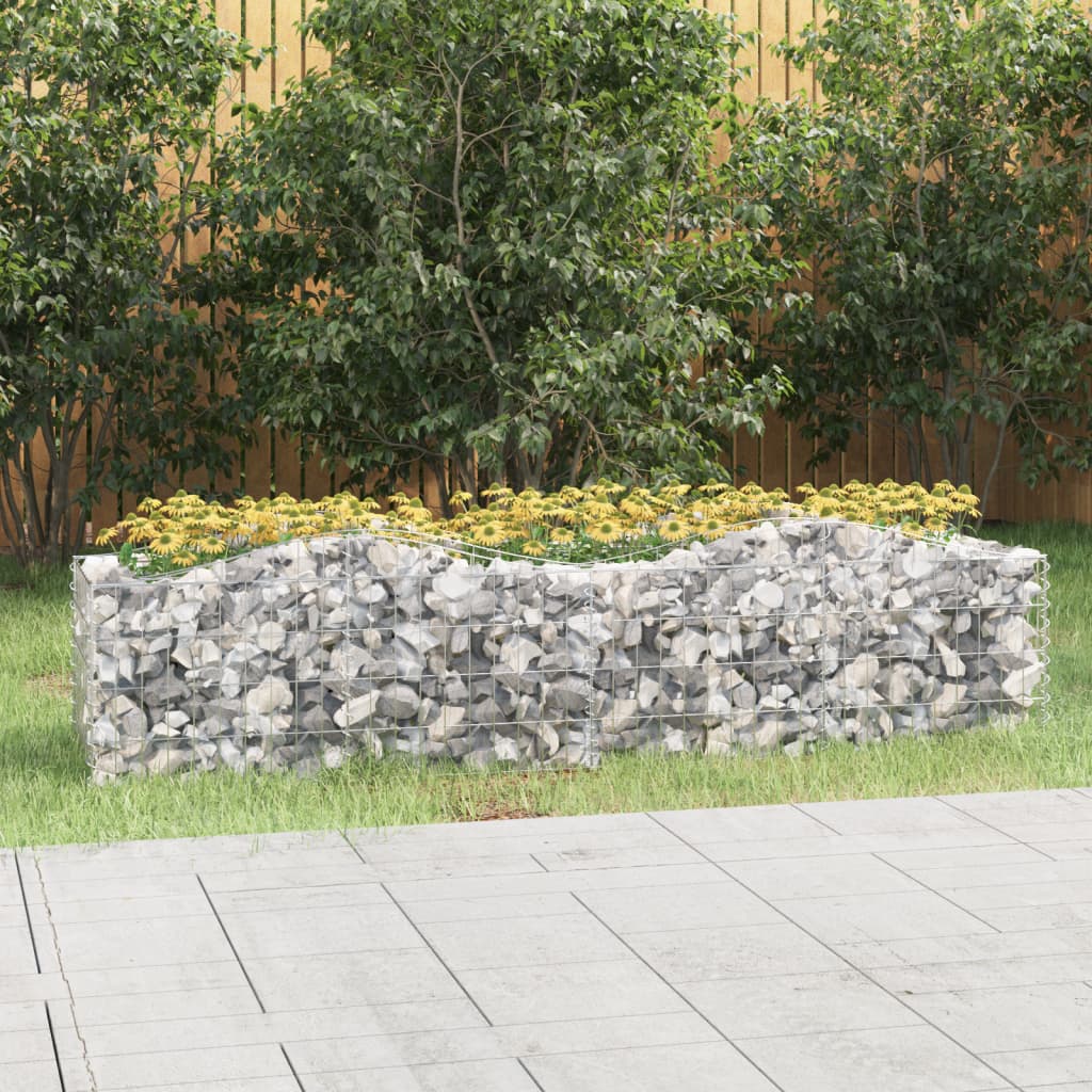 Upphöjd Planteringsgabion Galvaniserat Järn