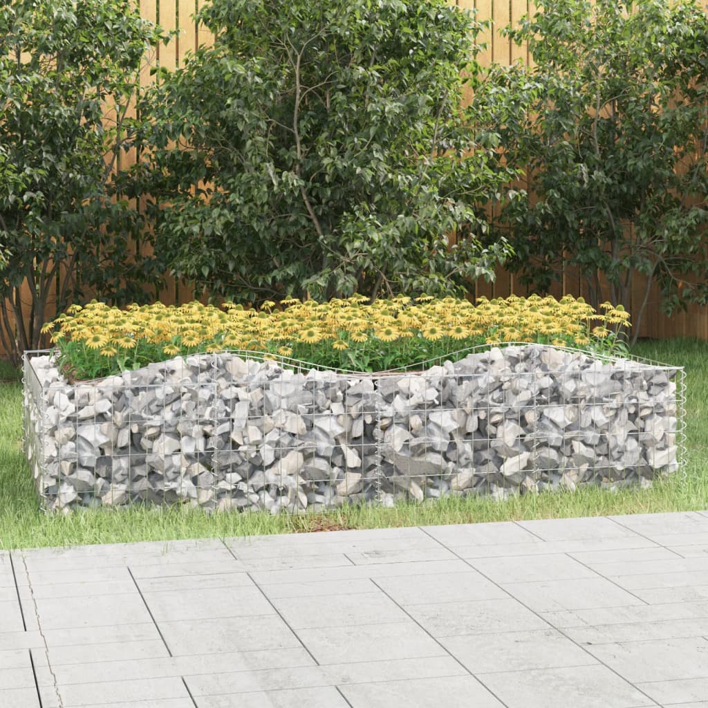 Upphöjd Planteringsgabion Galvaniserat Järn