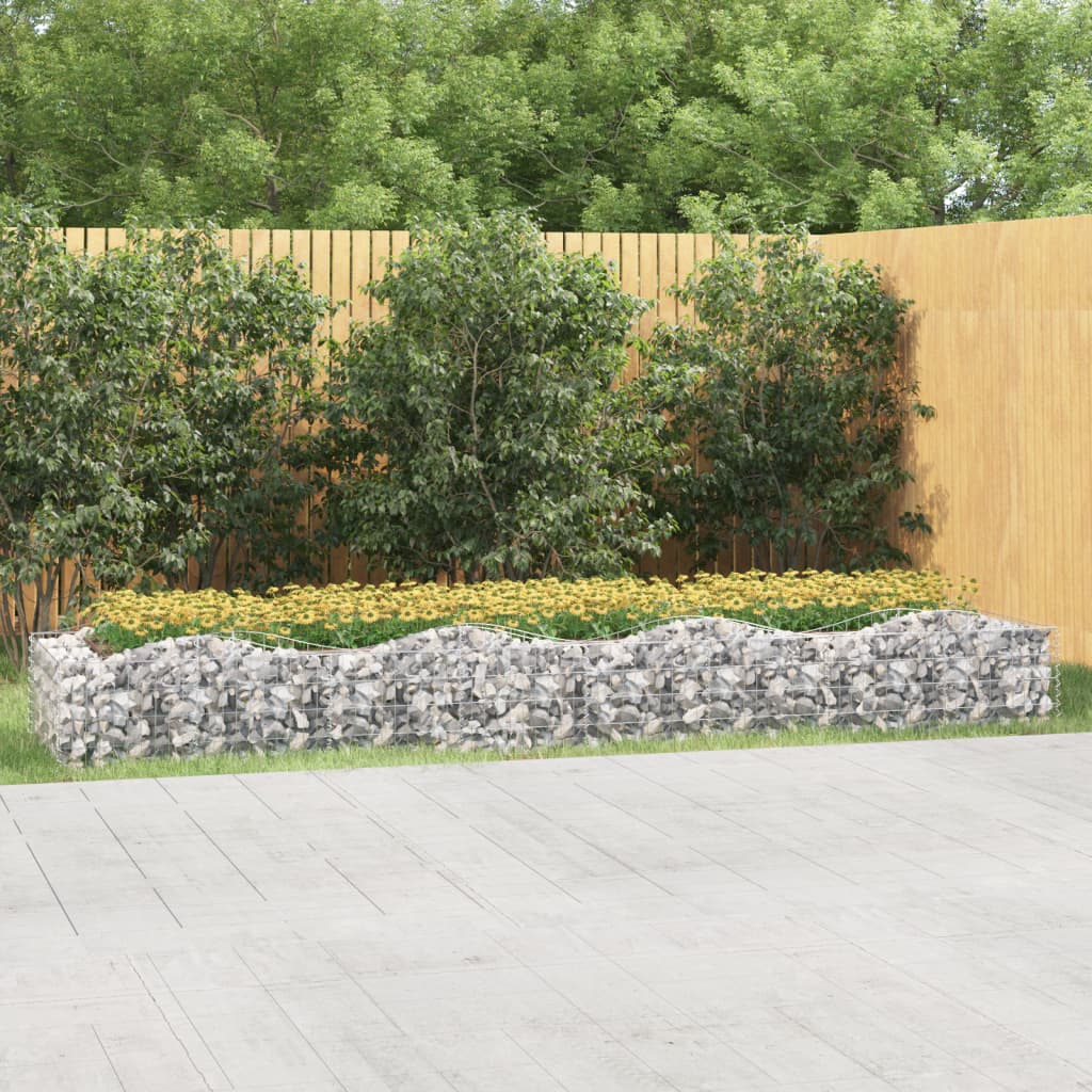 Upphöjd Planteringsgabion Galvaniserat Järn