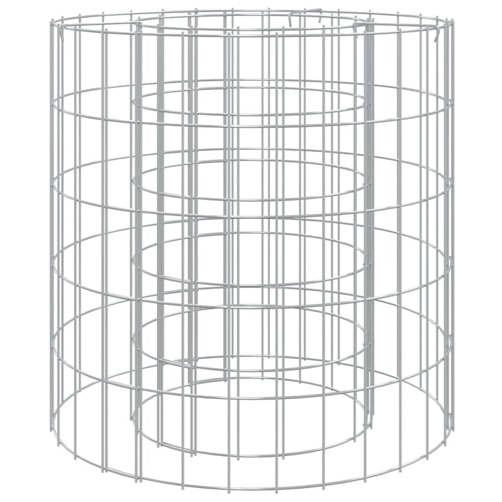 Gabion För Eldstad Ø 50 Cm Galvaniserat Järn