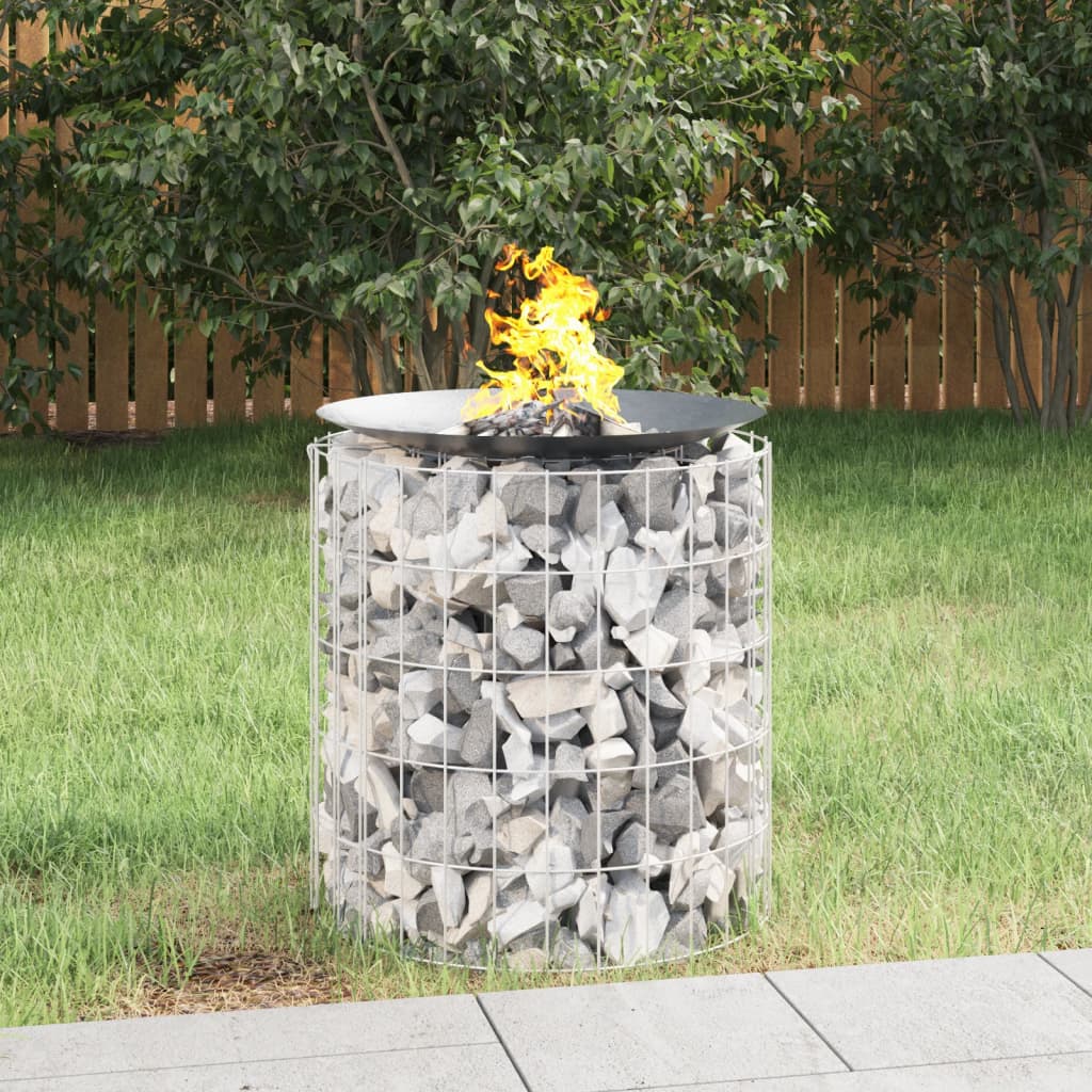 Gabion För Eldstad Ø 50 Cm Galvaniserat Järn