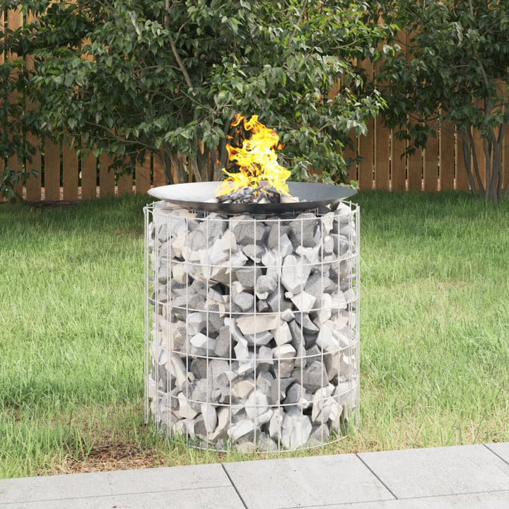 Gabion För Eldstad Ø 50 Cm Galvaniserat Järn