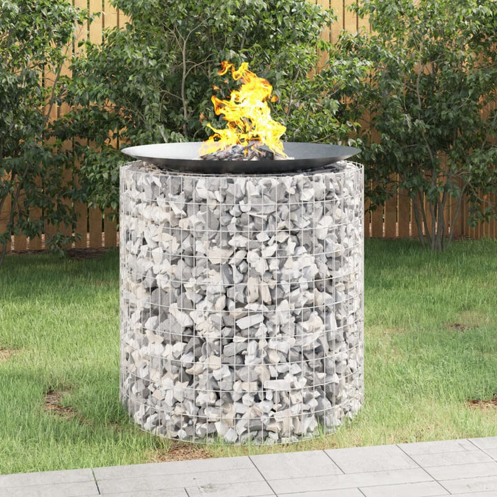 Gabion För Eldstad Ø 50 Cm Galvaniserat Järn