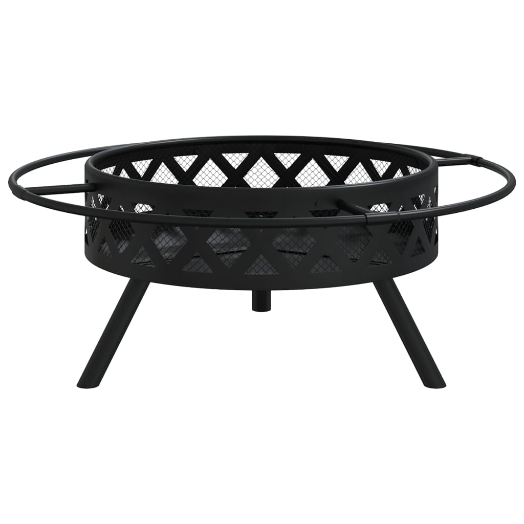 Eldstad Med Eldgaffel 70 Cm Xxl Stål