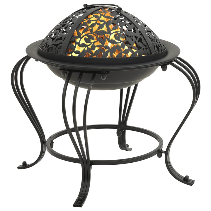 Eldstad Med Eldgaffel 49 Cm Stål