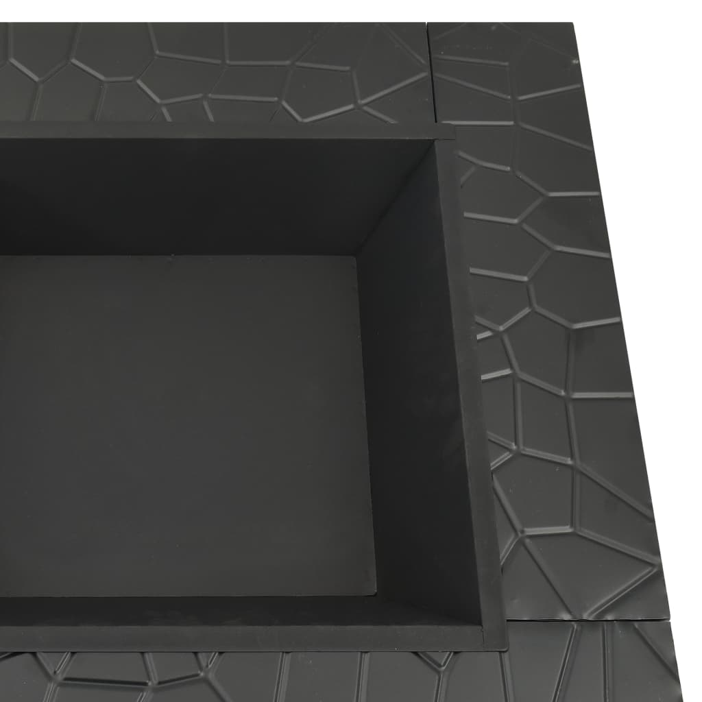 Eldstad Med Eldgaffel 79X79X46,5 Cm Xxl Stål