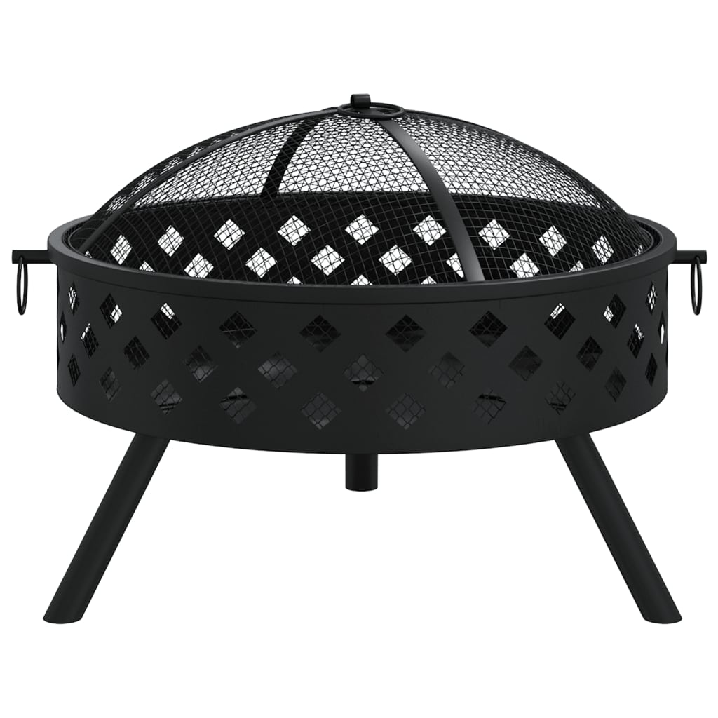 Eldstad Med Eldgaffel 58 Cm Xxl Stål