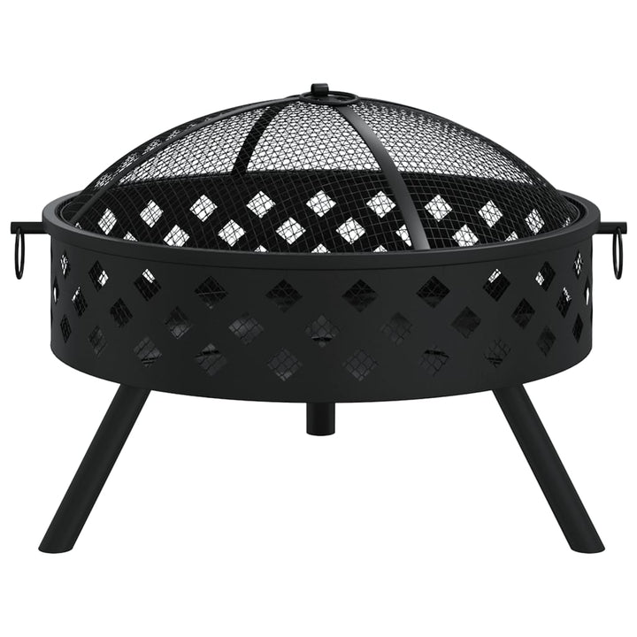 Eldstad Med Eldgaffel 58 Cm Xxl Stål