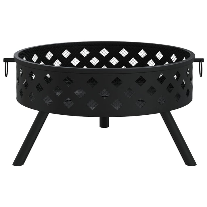 Eldstad Med Eldgaffel 58 Cm Xxl Stål