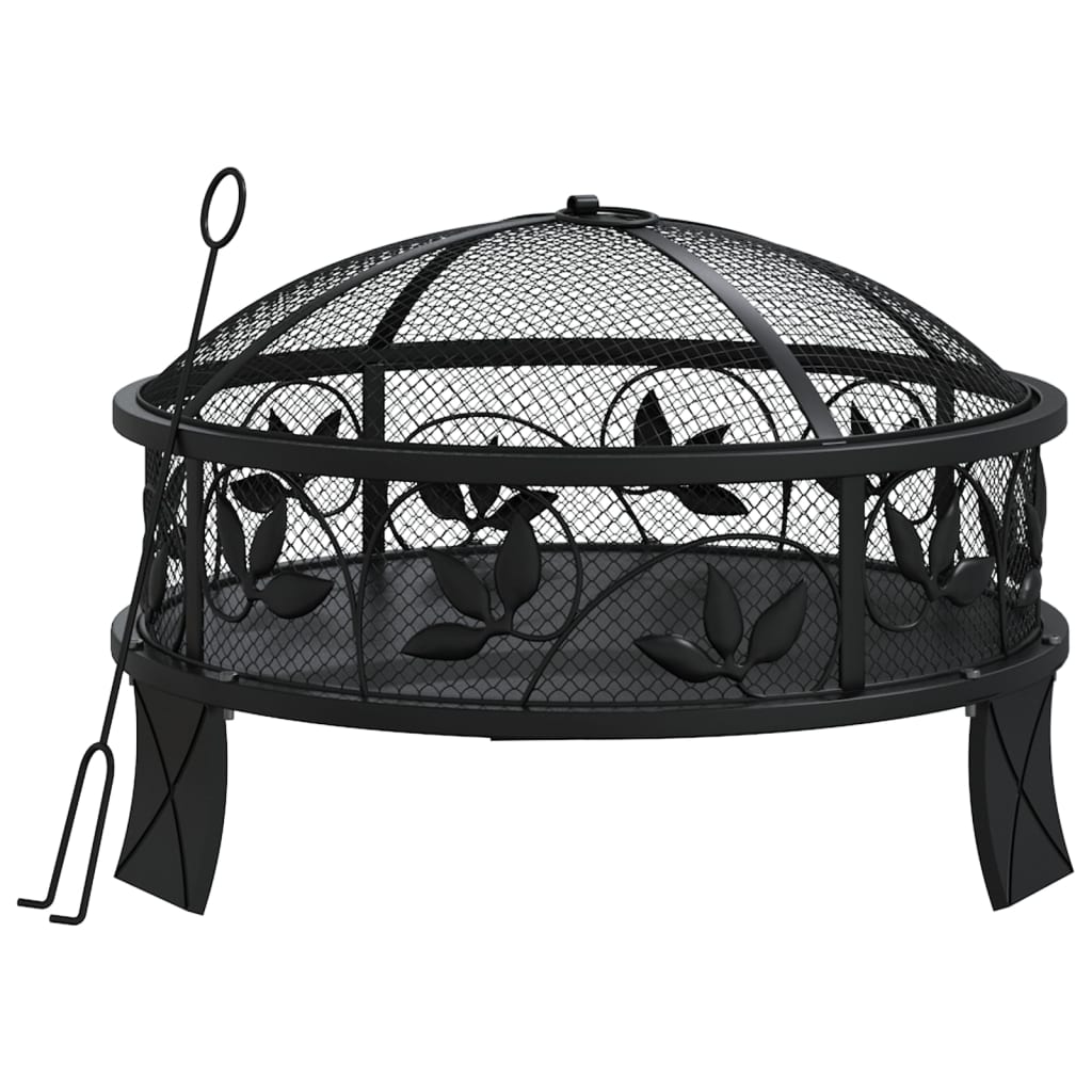 Eldstad Med Eldgaffel 50 Cm Xxl Stål