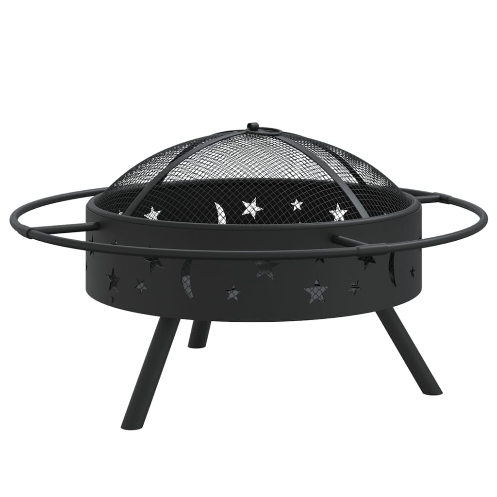 Eldstad Med Eldgaffel 70 Cm Xxl Stål