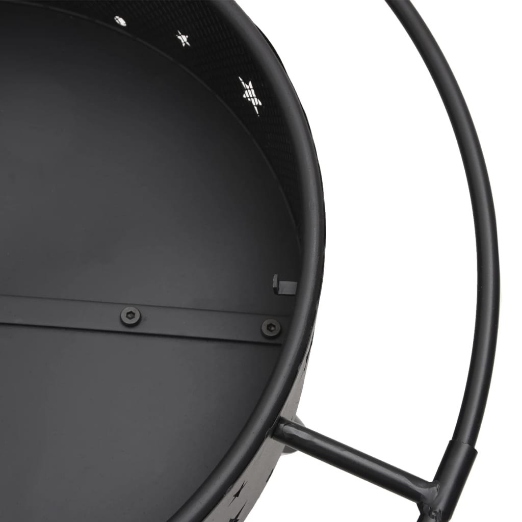 Eldstad Med Eldgaffel 70 Cm Xxl Stål