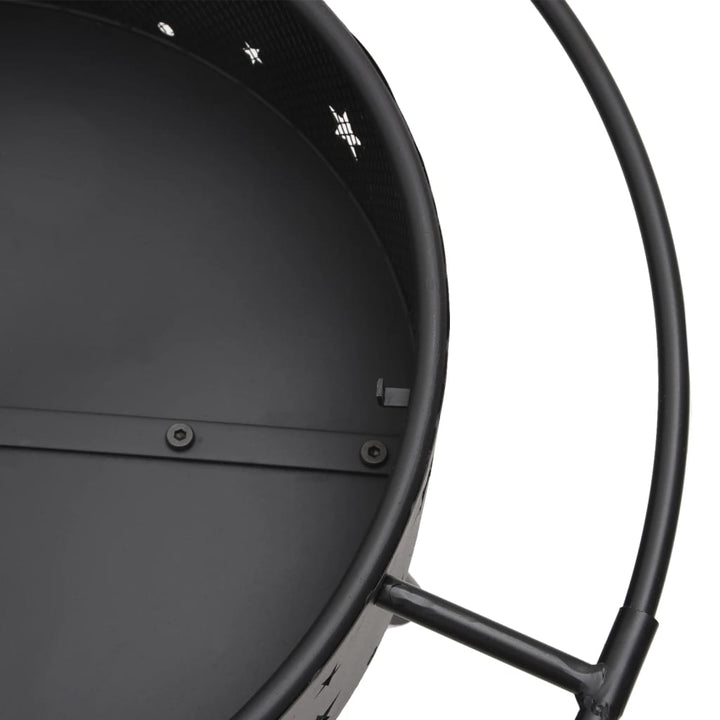 Eldstad Med Eldgaffel 70 Cm Xxl Stål