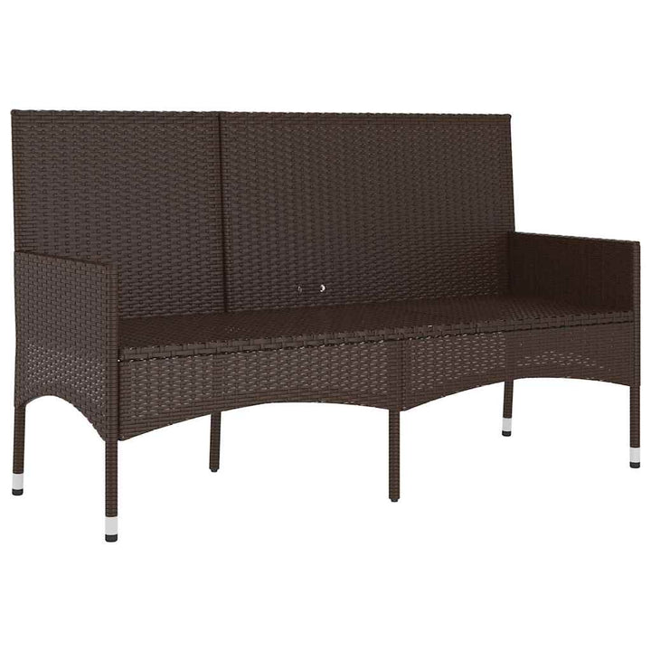 Trädgårdsbänk 3-Sits Med Dynor Konstrotting