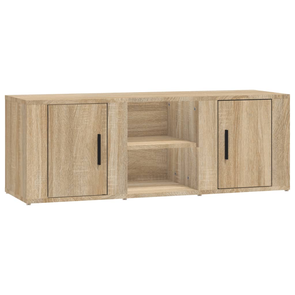 Tv-Skåp Sonoma-Ek 100X31,5X35 Cm Konstruerat Trä