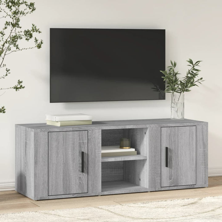 Tv-Skåp Sonoma-Ek 100X31,5X35 Cm Konstruerat Trä