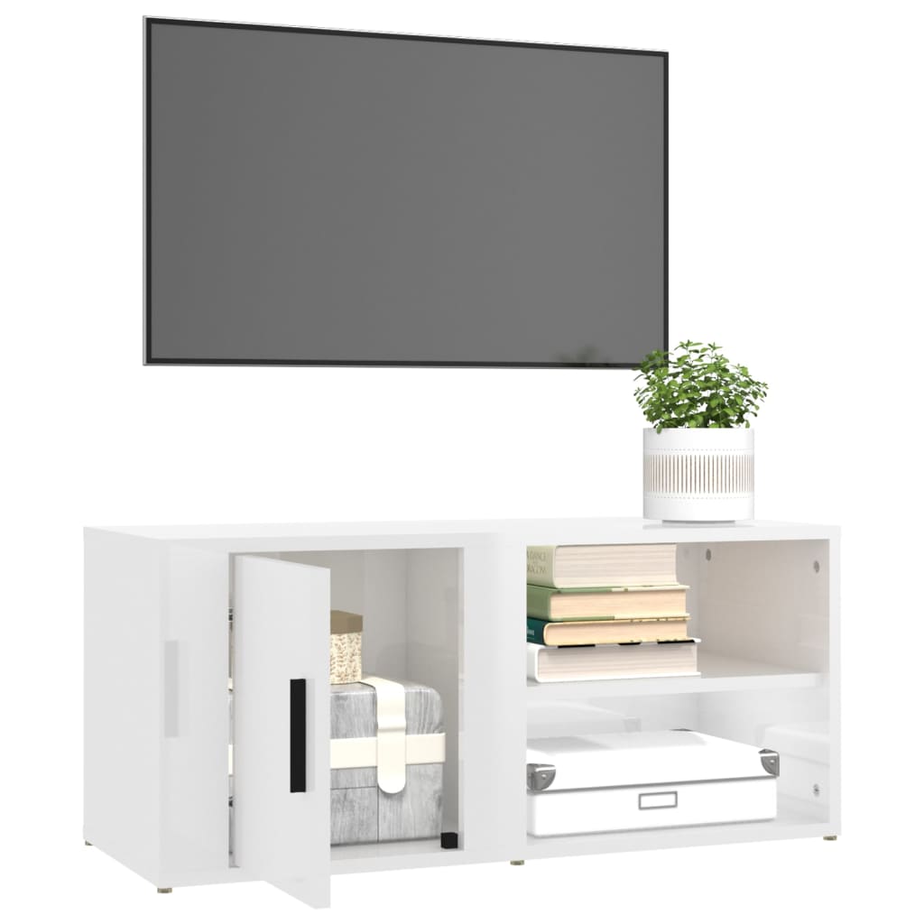 Tv-Bänk 80X31,5X36 Cm Konstruerat Trä