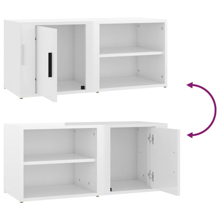Tv-Bänk 80X31,5X36 Cm Konstruerat Trä