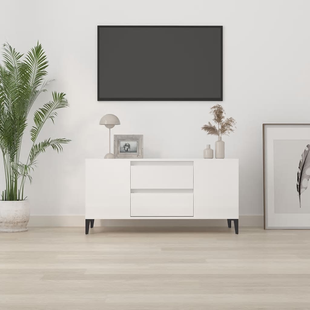 Tv-Bänk 102X44,5X50 Cm Konstruerat Trä