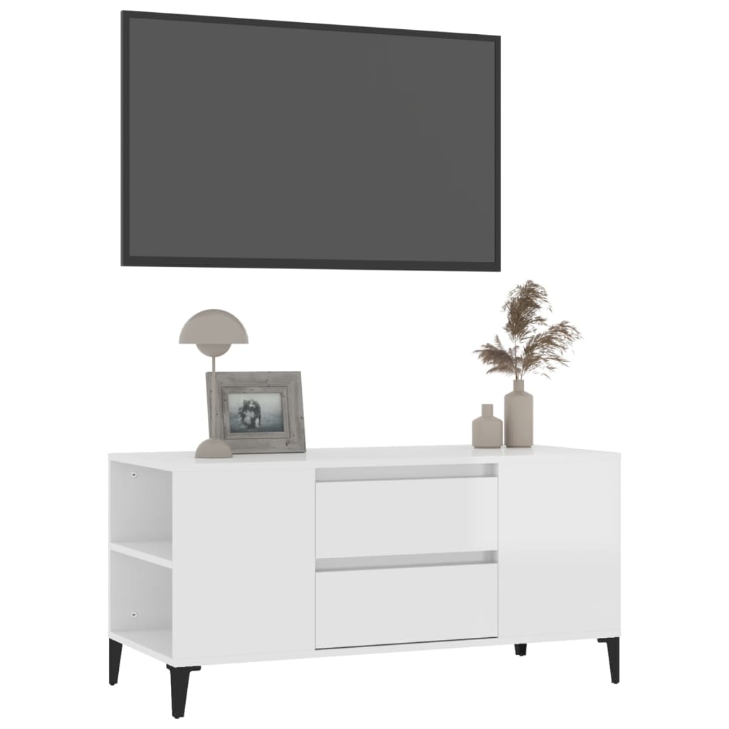 Tv-Bänk 102X44,5X50 Cm Konstruerat Trä