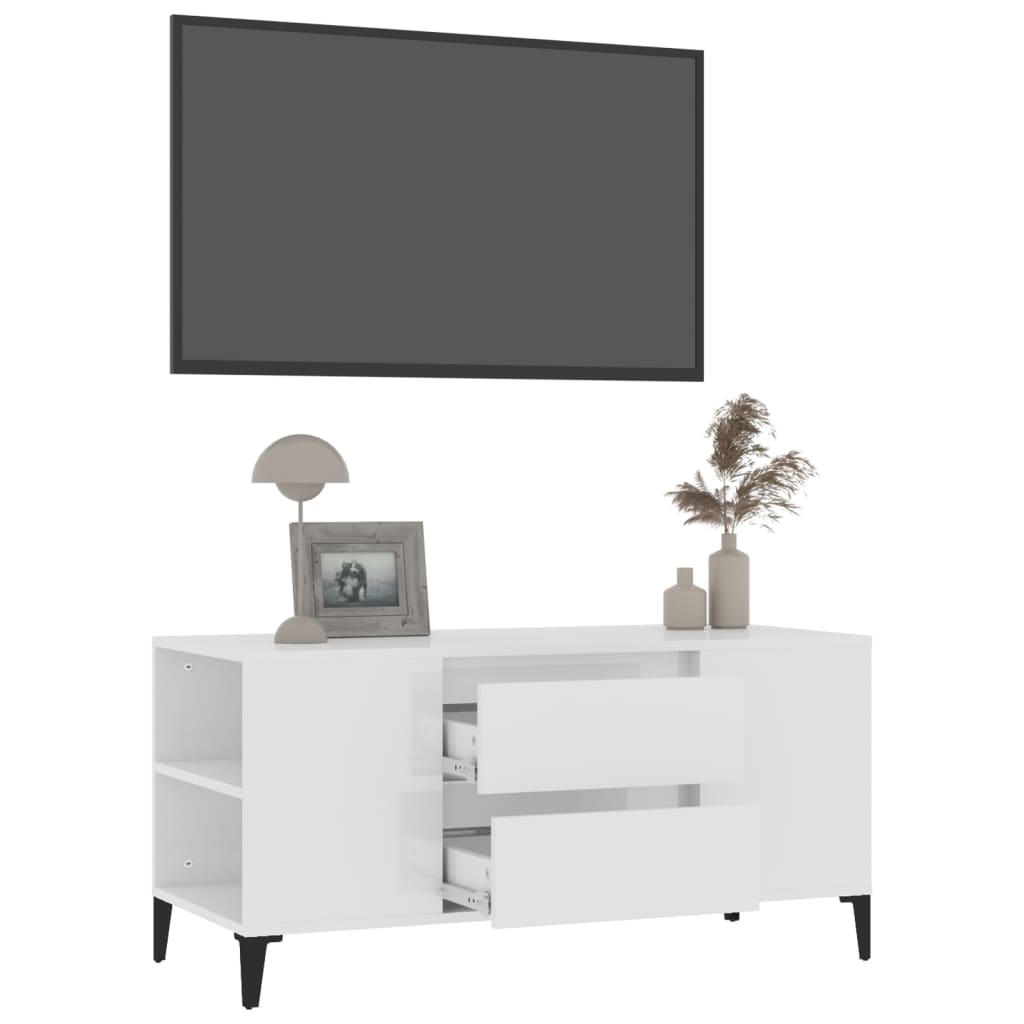 Tv-Bänk 102X44,5X50 Cm Konstruerat Trä