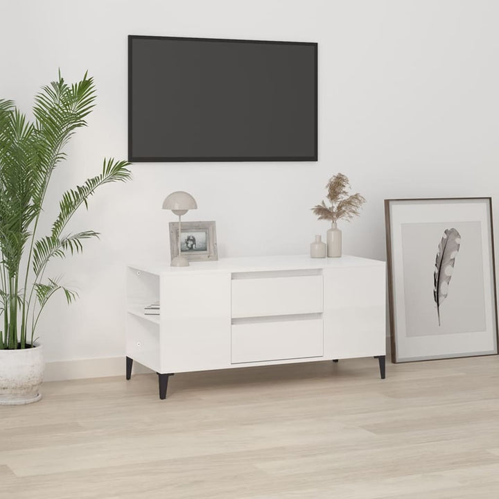 Tv-Bänk 102X44,5X50 Cm Konstruerat Trä