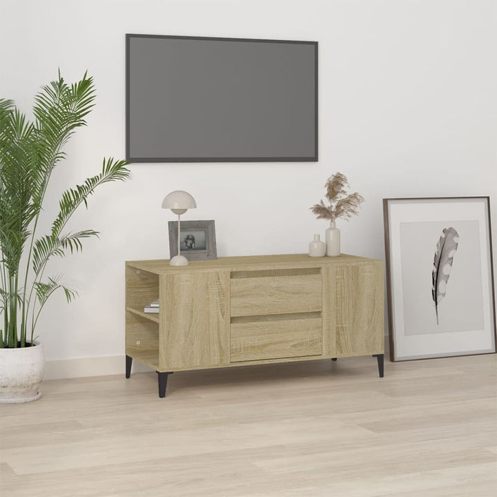 Tv-Bänk 102X44,5X50 Cm Konstruerat Trä