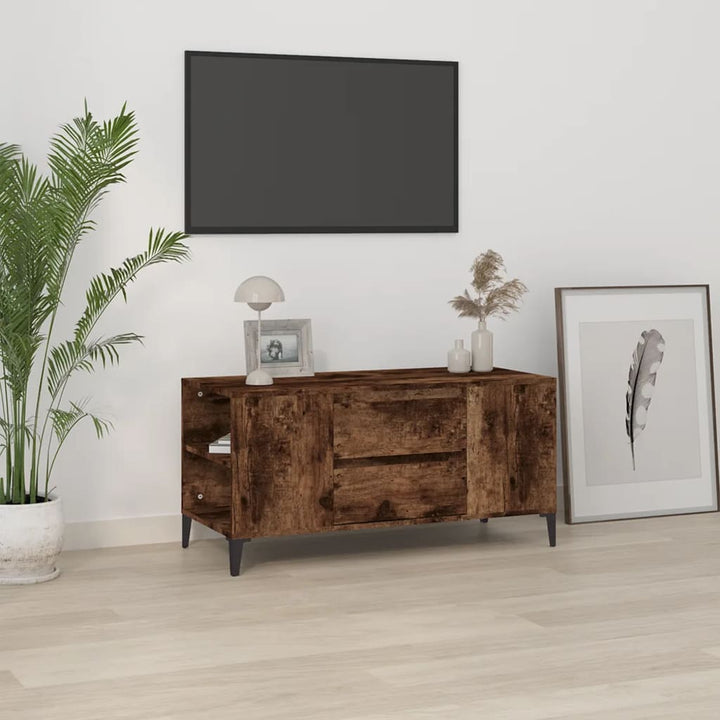 Tv-Bänk 102X44,5X50 Cm Konstruerat Trä