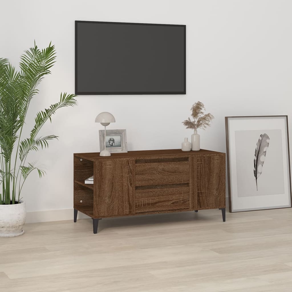 Tv-Bänk 102X44,5X50 Cm Konstruerat Trä