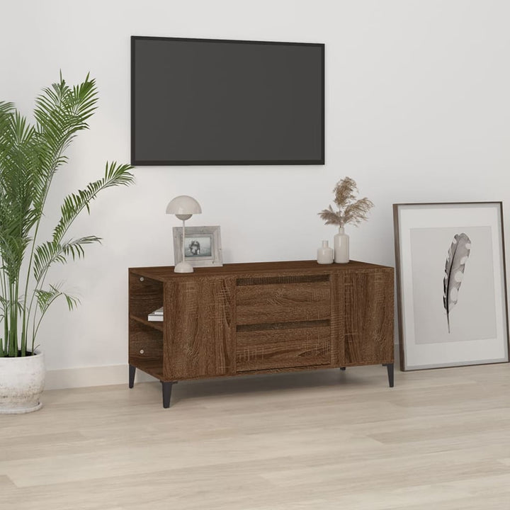 Tv-Bänk 102X44,5X50 Cm Konstruerat Trä