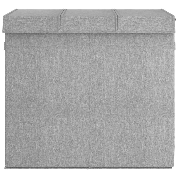 Vikbar Tvättkorg Grå 64,5X34,5X59 Cm Konstlinne