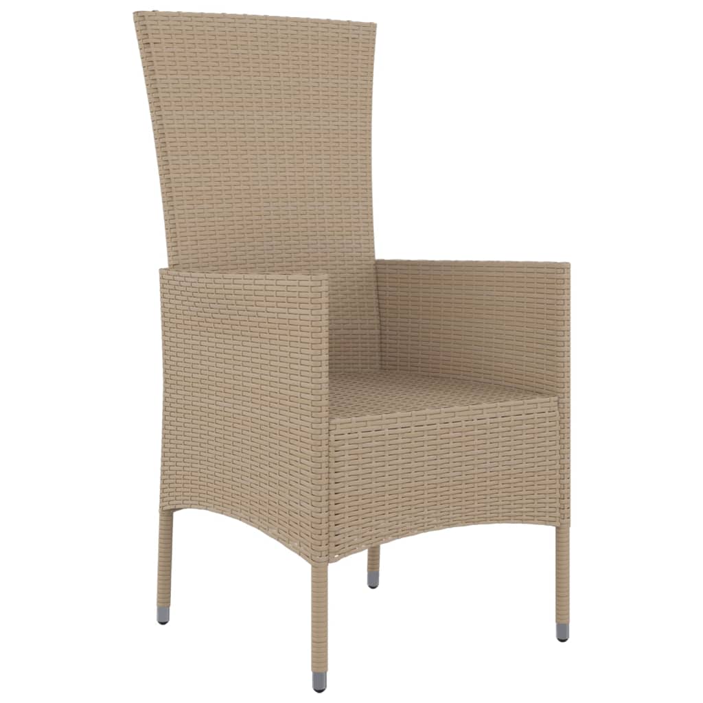 Trädgårdsstolar Med Dynor 2 St Konstrotting Beige