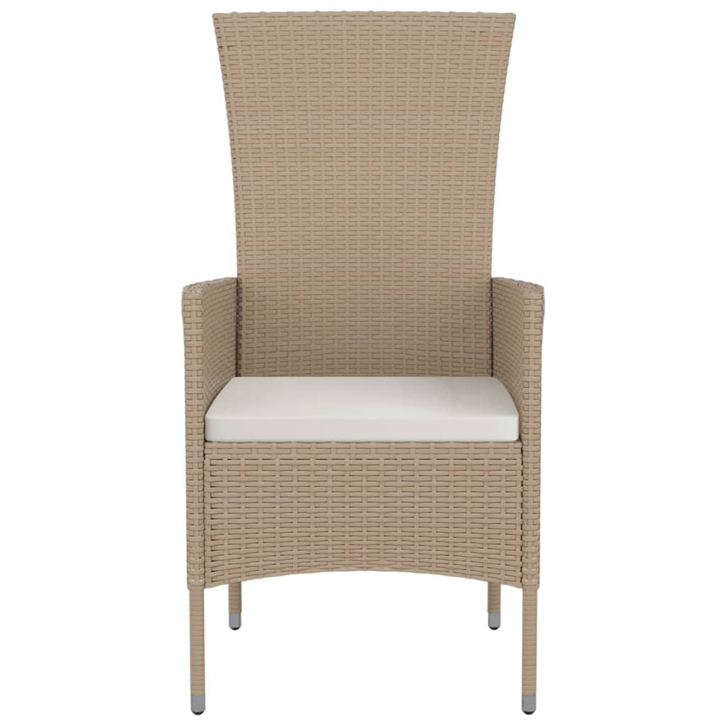 Trädgårdsstolar Med Dynor 2 St Konstrotting Beige
