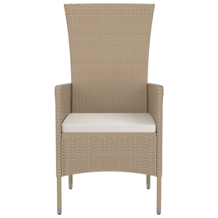Trädgårdsstolar Med Dynor 2 St Konstrotting Beige