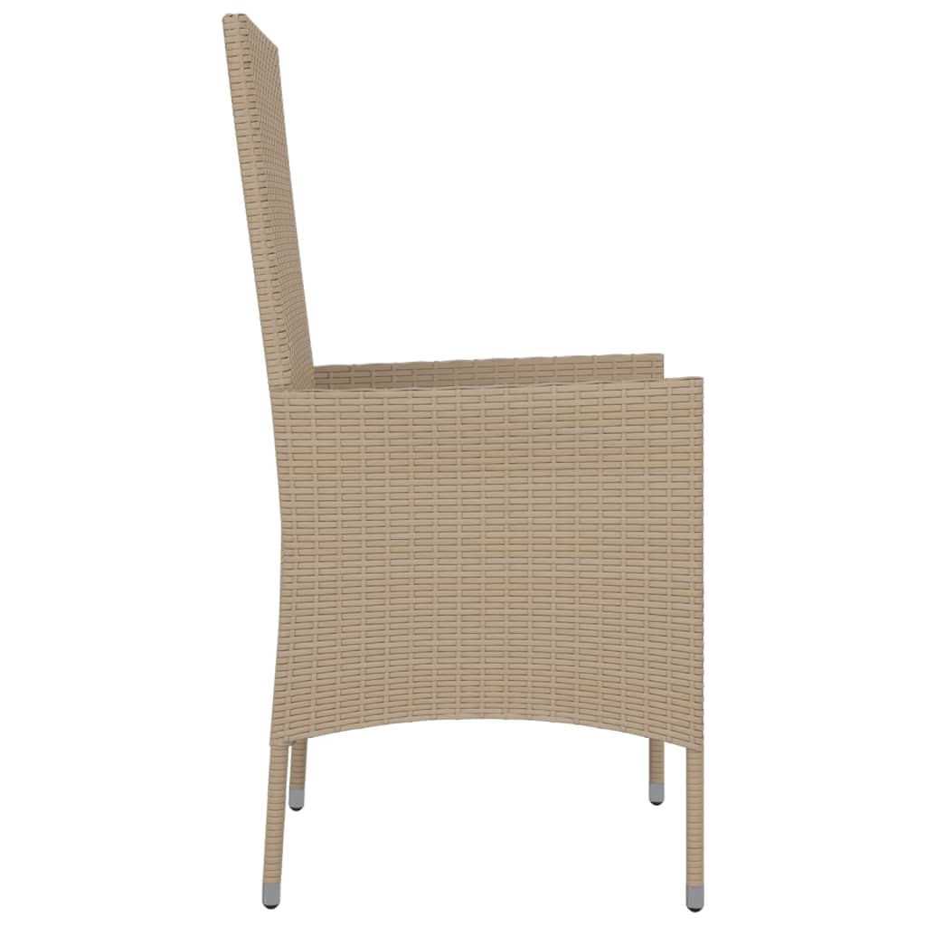 Trädgårdsstolar Med Dynor 2 St Konstrotting Beige