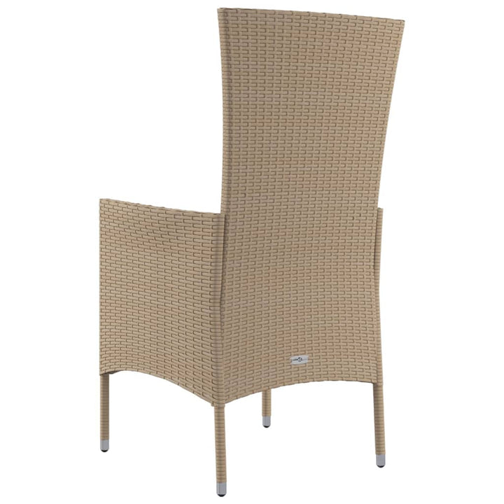 Trädgårdsstolar Med Dynor 2 St Konstrotting Beige