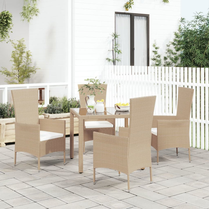 Trädgårdsstolar Med Dynor 2 St Konstrotting Beige
