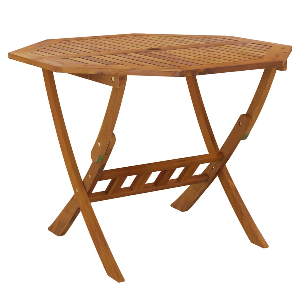 Hopfällbart Trädgårdsbord 90X75 Cm Massivt Akaciaträ