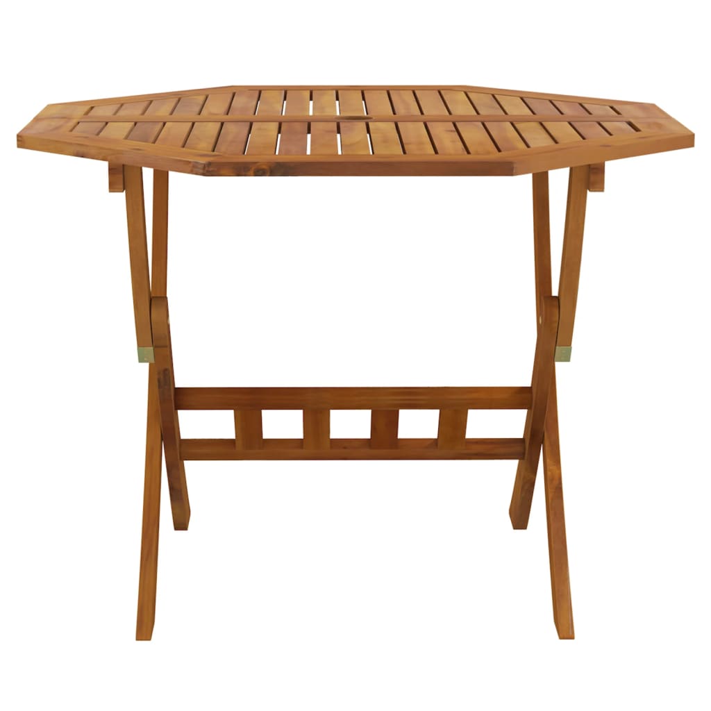 Hopfällbart Trädgårdsbord 90X75 Cm Massivt Akaciaträ
